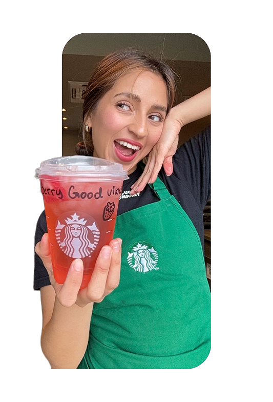 Starbucks creator showcasing content